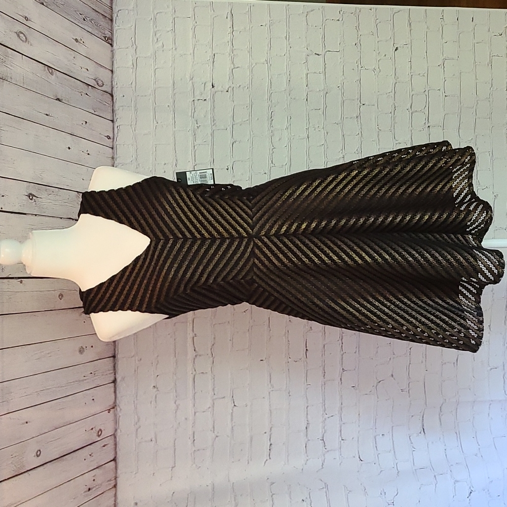 Mossimo dress, black with bronze, NWT